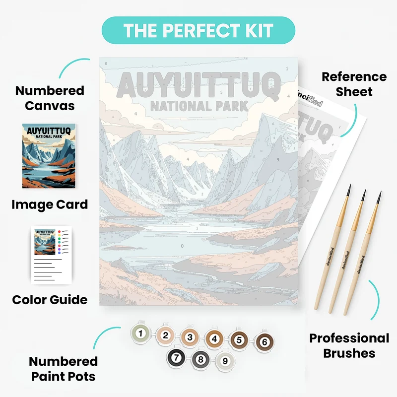 Arctic Mountain National Park - Paint by Numbers Kit