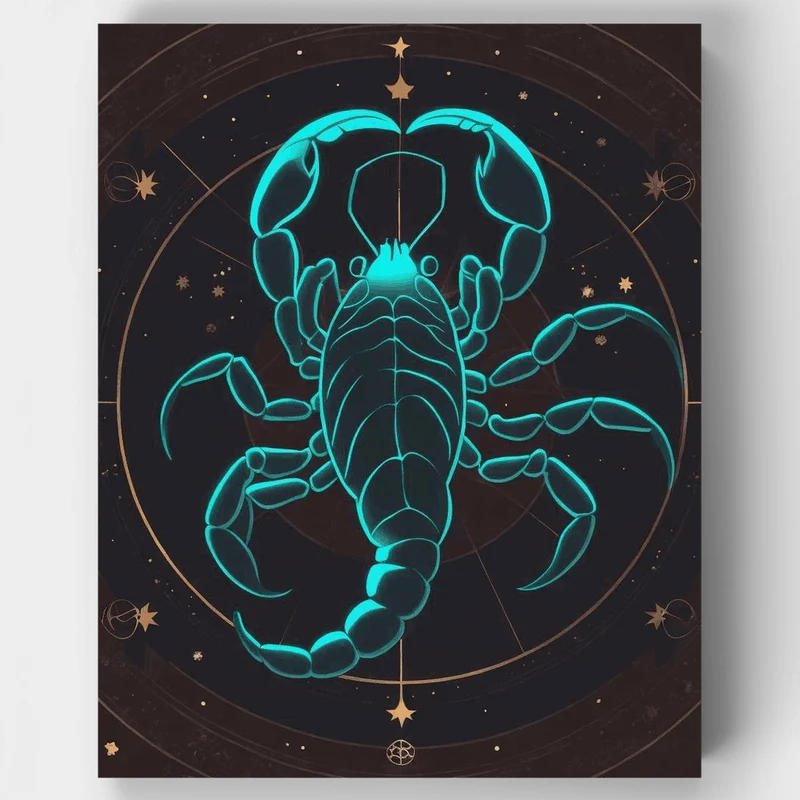 Celestial Scorpio Constellation - Paint by Numbers Kit