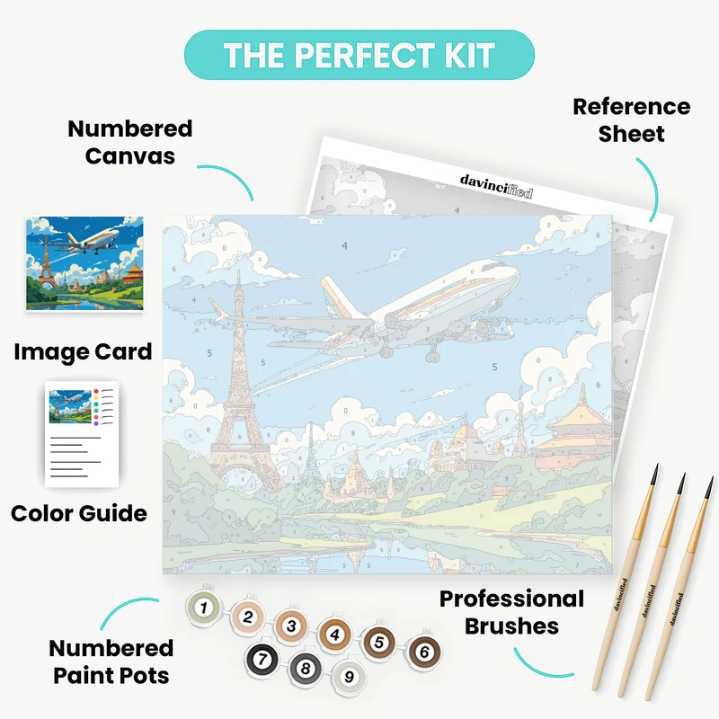 World Travel Adventure - Paint by Numbers Kit