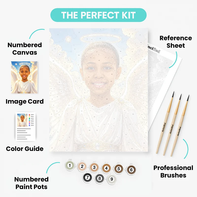 Celestial Angel - Custom Paint by Numbers Kit