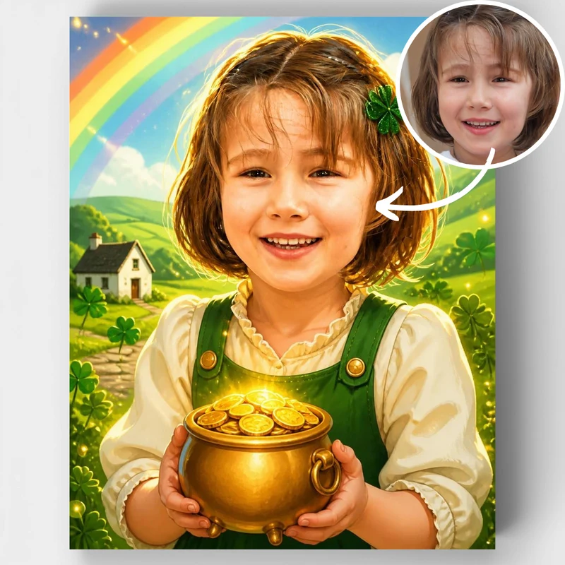 Irish Leprechaun - Custom Paint by Numbers Kit