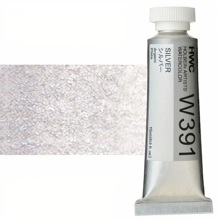 Profesionalne akvarel boje Holbein Artists 15 ml | zlatna i srebrna