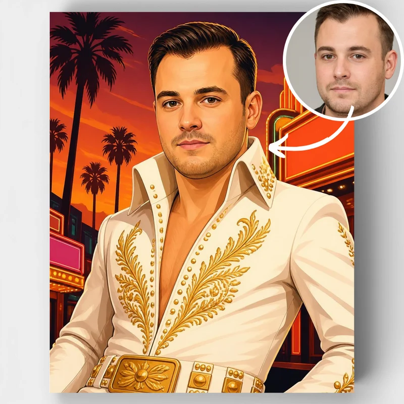 Retro Hollywood Icon - Custom Paint by Numbers Kit