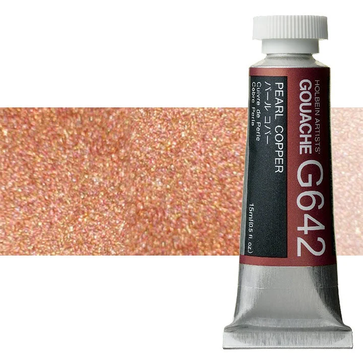 Profesionalne gvaš boje Holbein Artists 15 ml | metalik nijanse