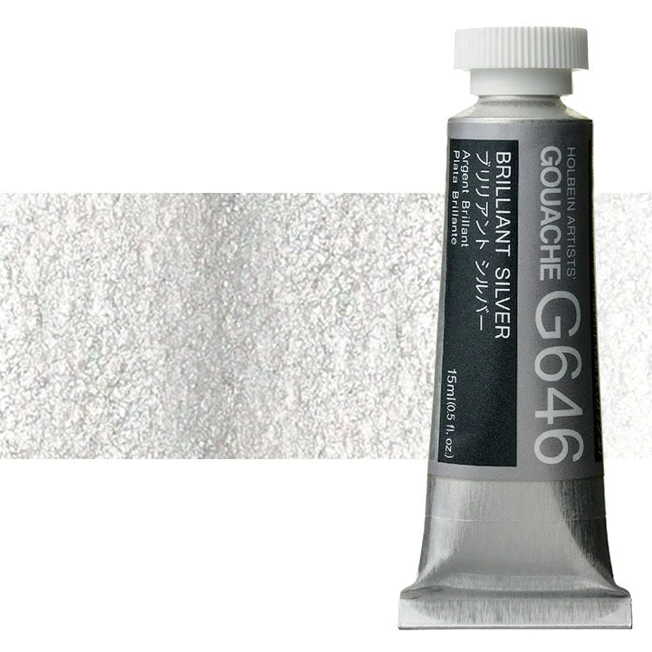 Profesionalne gvaš boje Holbein Artists 15 ml | metalik nijanse