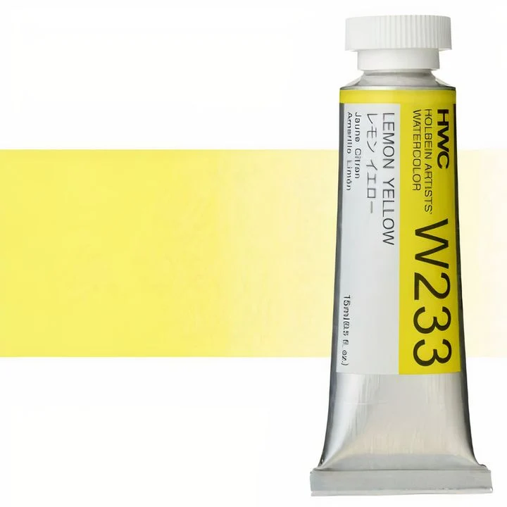 Profesionalne akvarel boje Holbein Artists 15 ml | žute nijanse