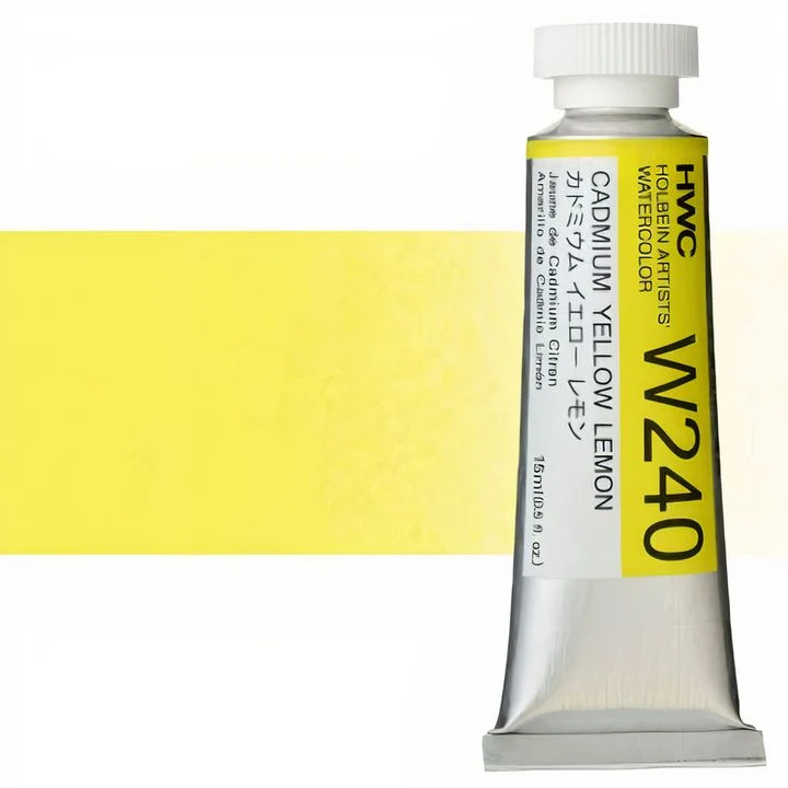 Profesionalne akvarel boje Holbein Artists 15 ml | žute nijanse