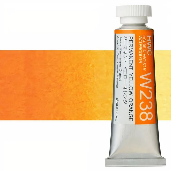 Profesionalne akvarel boje Holbein Artists 15 ml | žute nijanse