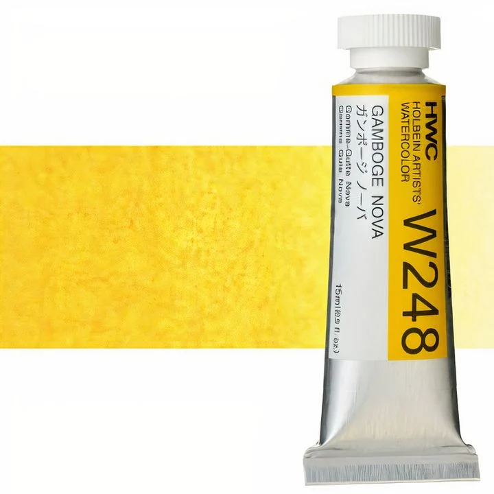 Profesionalne akvarel boje Holbein Artists 15 ml | žute nijanse