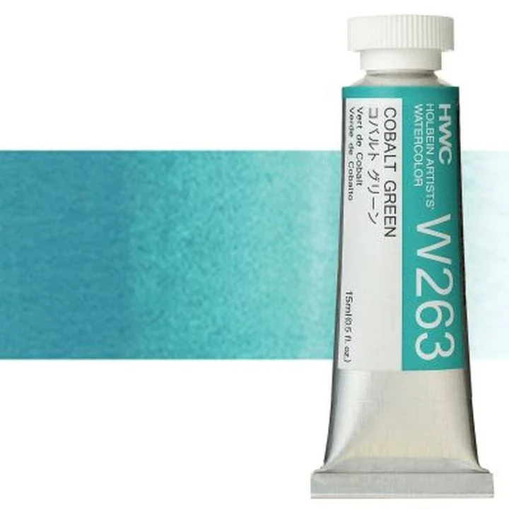 Profesionalne akvarel boje Holbein Artists 15 ml | zelene nijanse