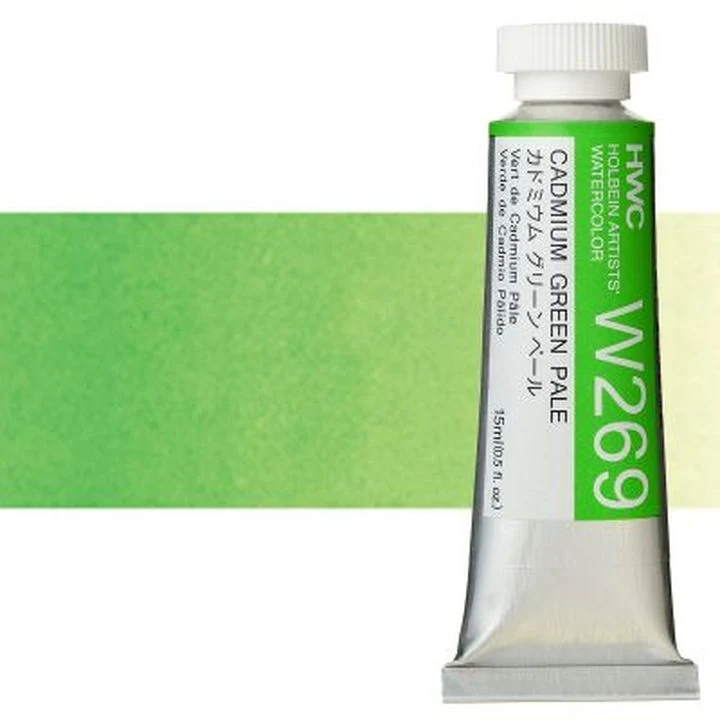 Profesionalne akvarel boje Holbein Artists 15 ml | zelene nijanse