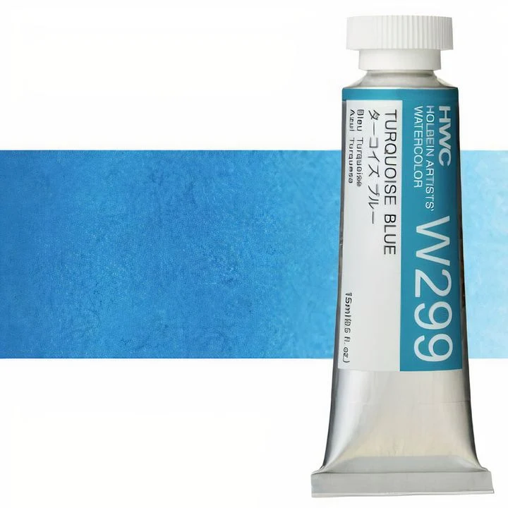 Profesionalne akvarel boje Holbein Artists 15 ml | plave nijanse