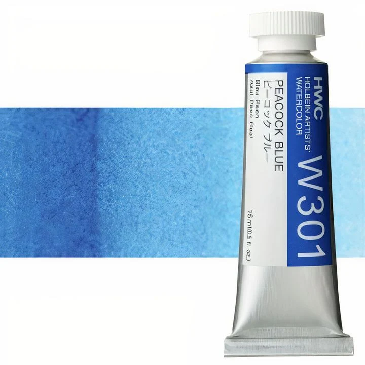 Profesionalne akvarel boje Holbein Artists 15 ml | plave nijanse
