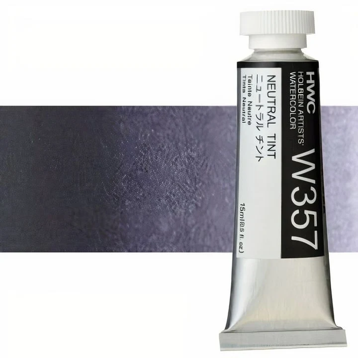 Profesionalne akvarel boje Holbein Artists 15 ml | bijele i crne nijanse