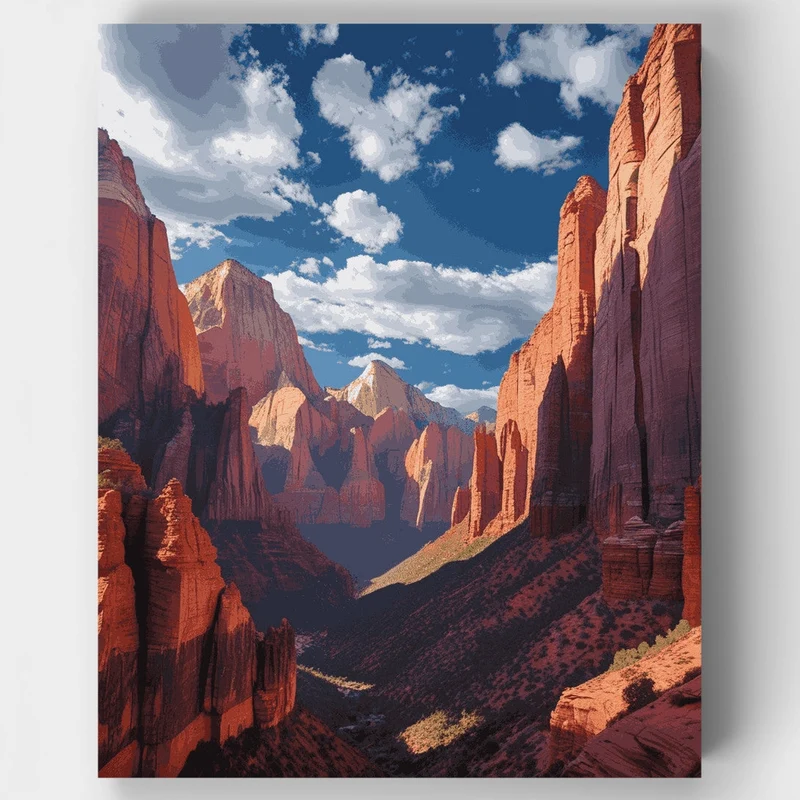 Red Rock Canyon Vista - Paint by Numbers Kit