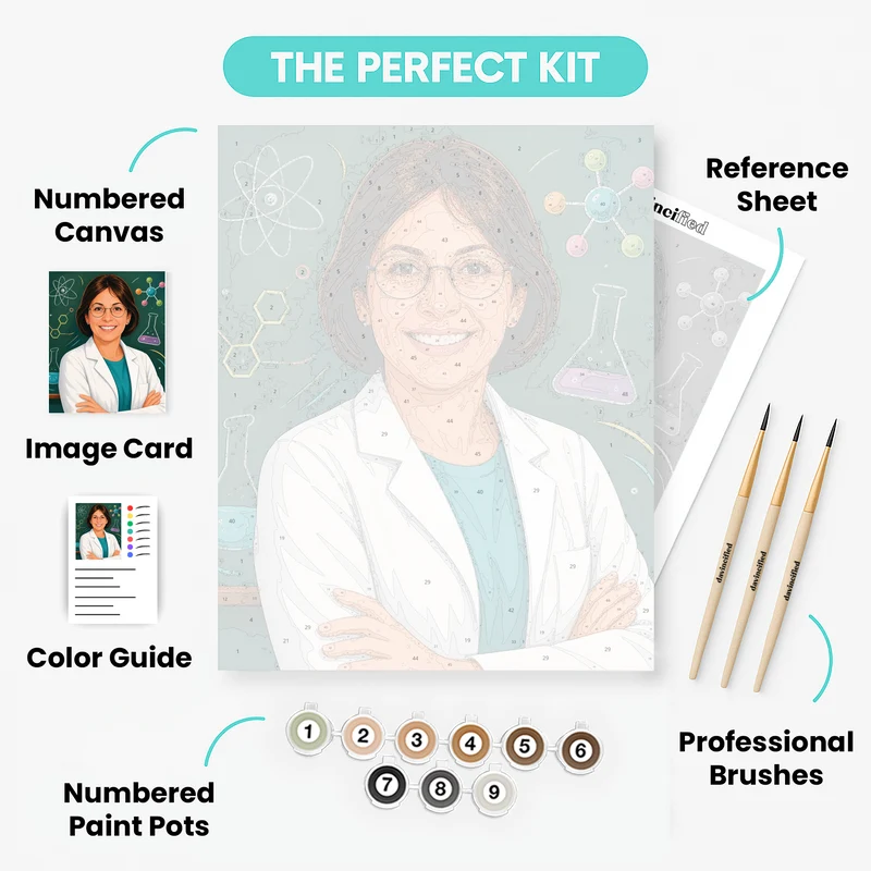 Science Teacher - Custom Paint by Numbers Kit