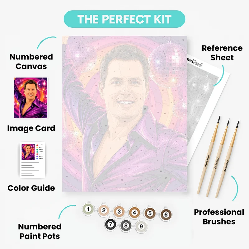 Disco Fever - Custom Paint by Numbers Kit