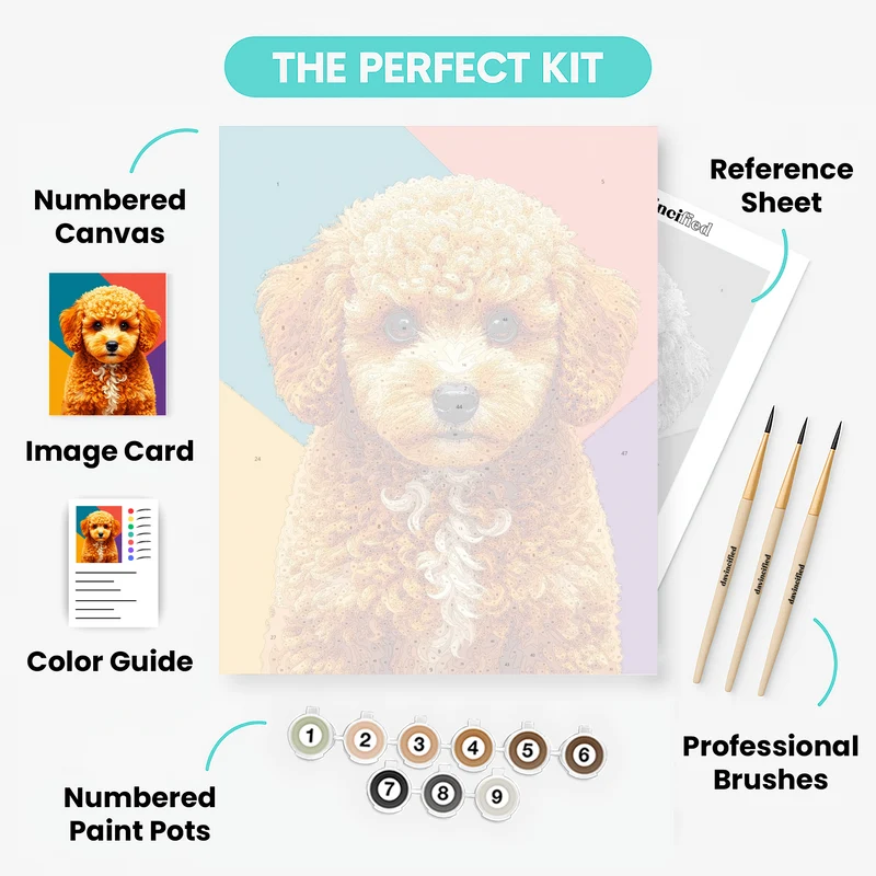 Pet Modern Portrait - Custom Paint by Numbers Kit