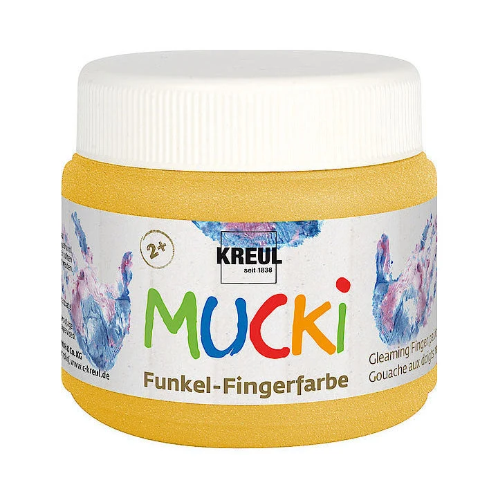 Боя за рисуване с пръсти - блестяща 150 ml MUCKI