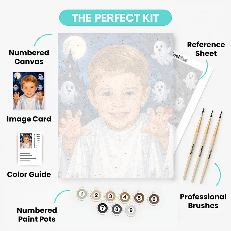 Spooky Halloween Night - Custom Paint by Numbers Kit