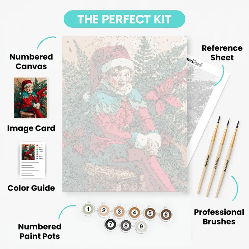 Christmas Elf - Paint by Numbers Kit