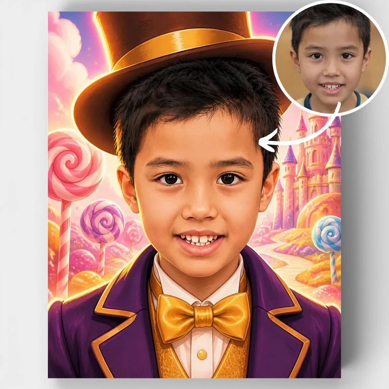 Candy World - Custom Paint by Numbers Kit