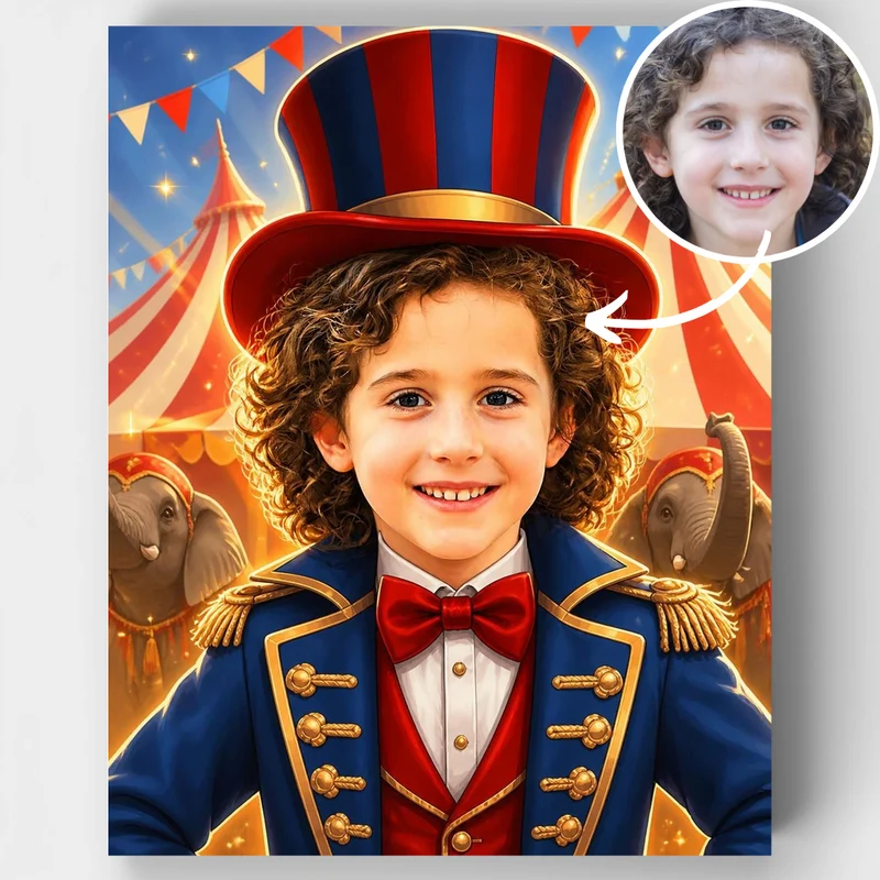 Circus Ringmaster - Custom Paint by Numbers Kit