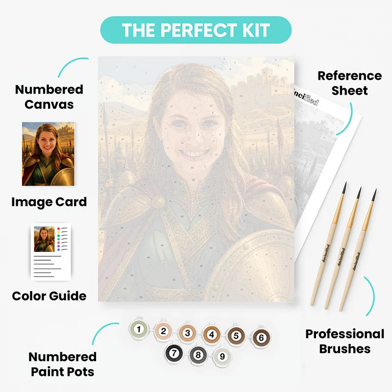 Ancient Warrior Queen - Custom Paint by Numbers Kit