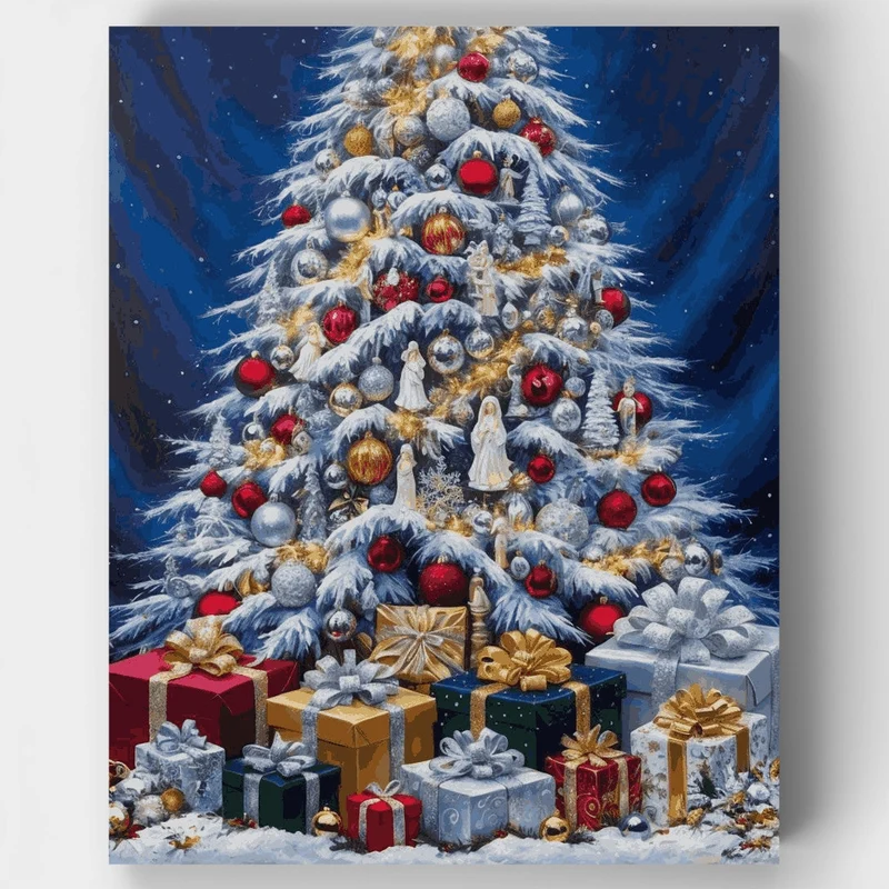 Enchanted Christmas Tree - Paint by Numbers Kit