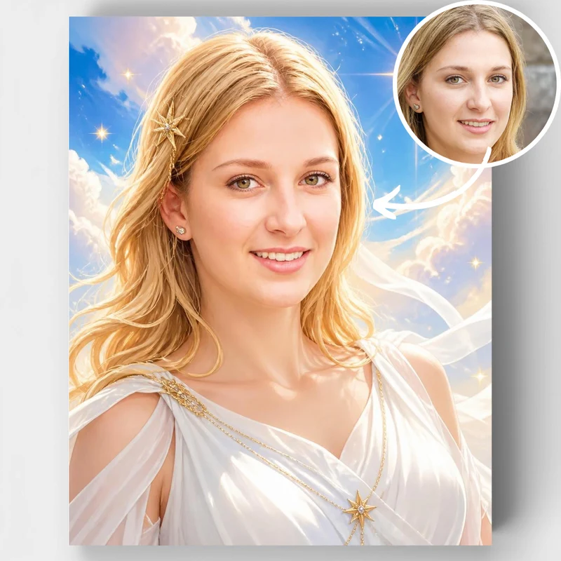 Celestial Portrait - Custom Paint by Numbers Kit