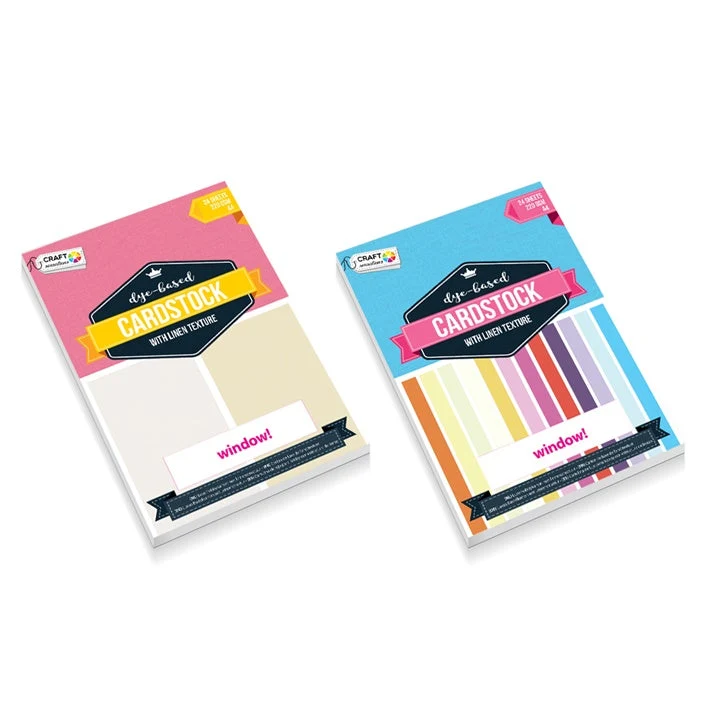 Kreativni karton Craft Sensations s lanenom teksturom A4 – 24 lista
