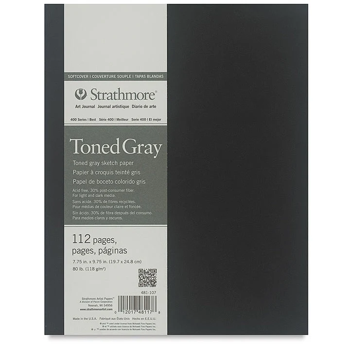 Art Journal Strathmore tonirani papir Gray meki uvez