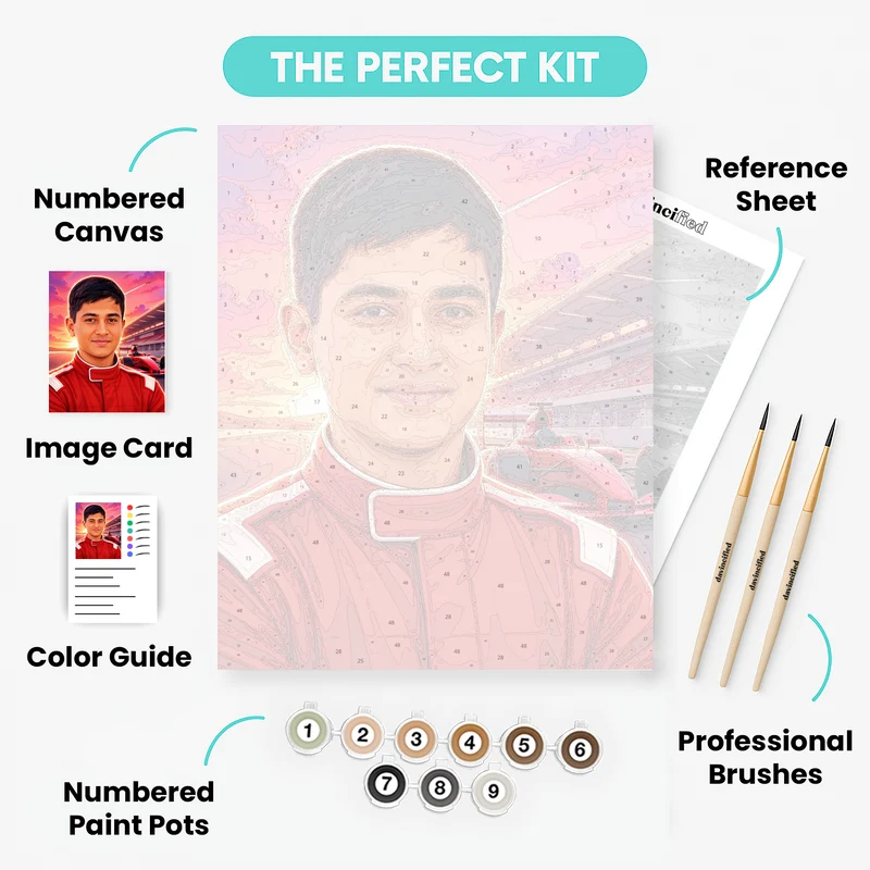 Racing Prodigy - Custom Paint by Numbers Kit