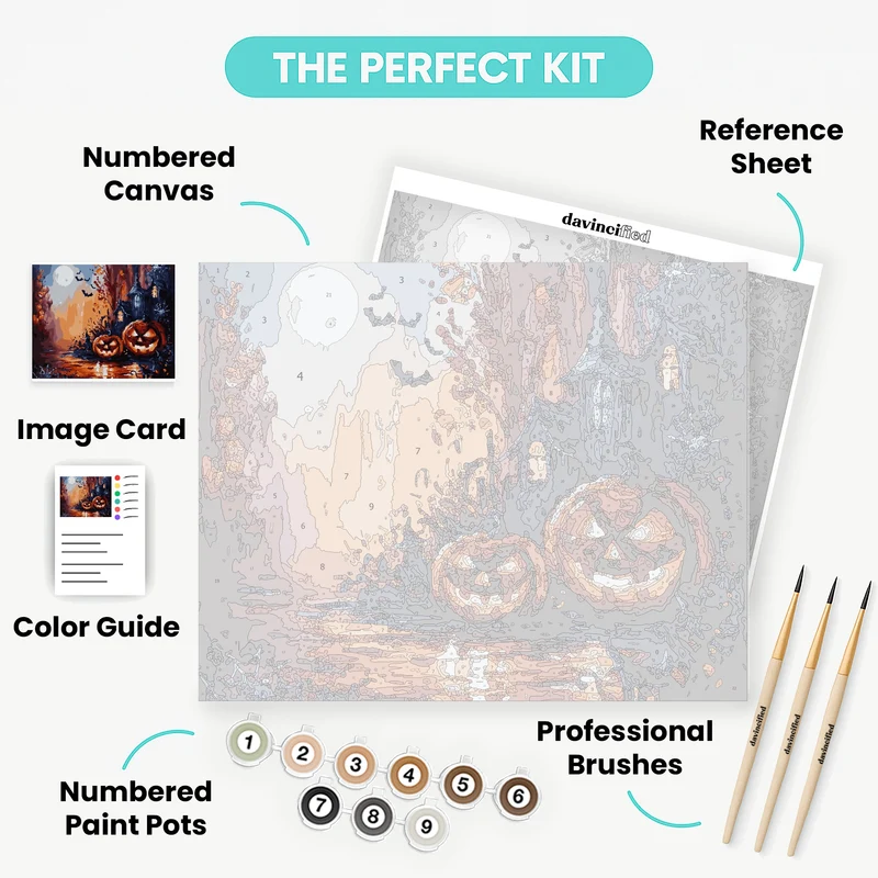 Halloween Night Magic - Paint by Numbers Kit