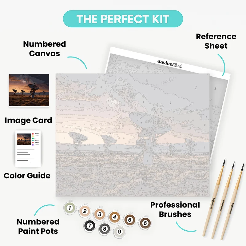 Cosmic Radio Array - Paint by Numbers Kit