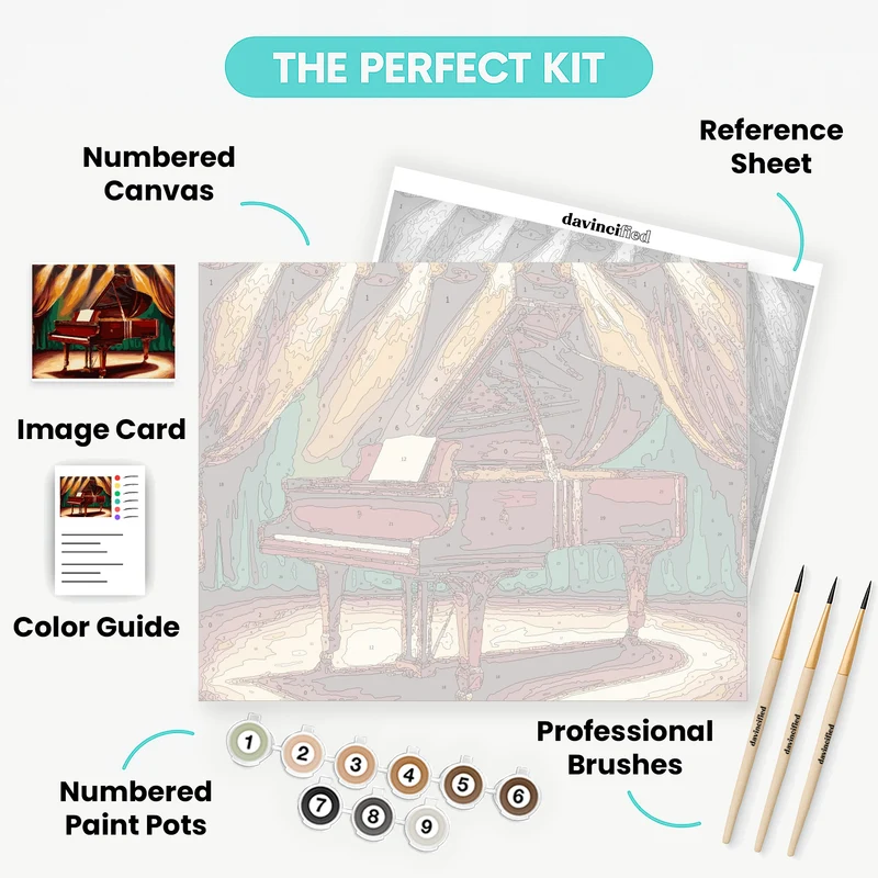 Grand Piano - Paint by Numbers Kit
