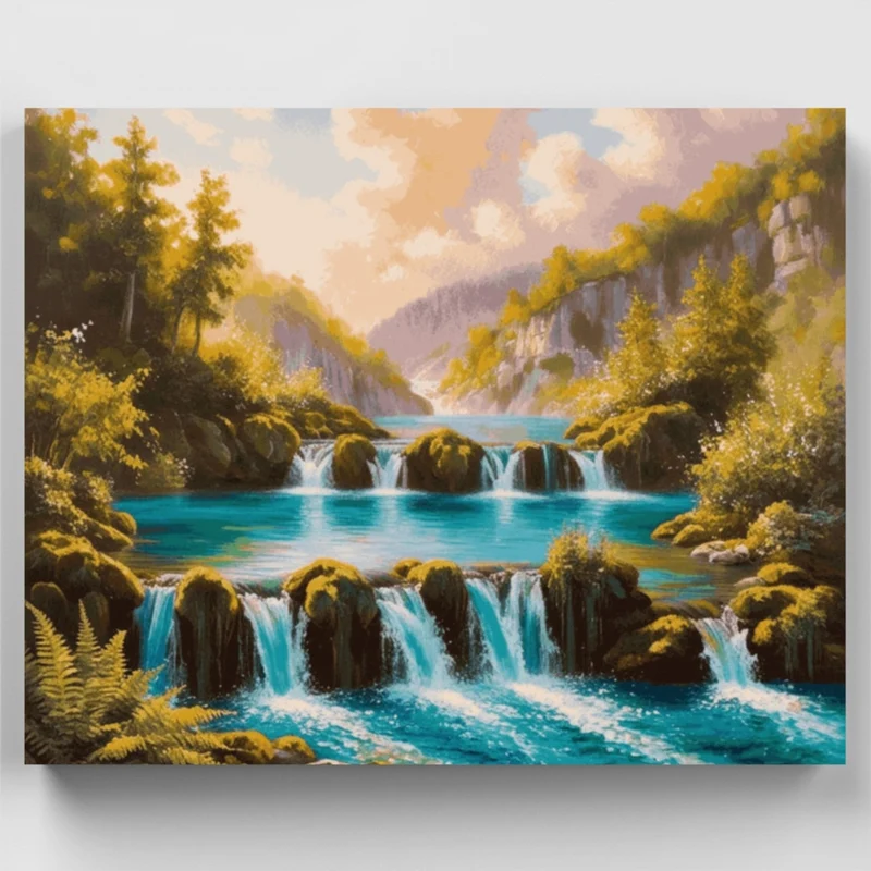 Plitvice Lakes - Paint by Numbers Kit