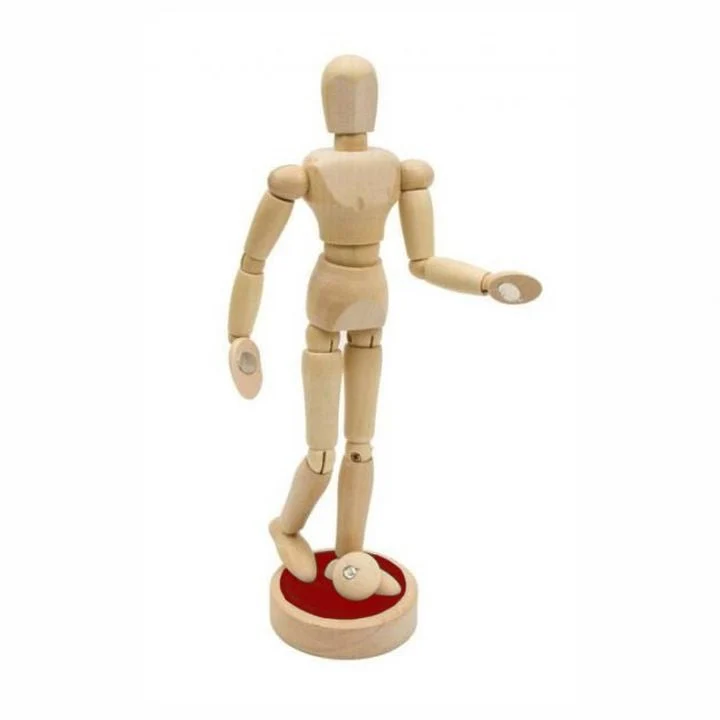 Leseni model človeškega telesa z magneti - unisex 19,5 cm