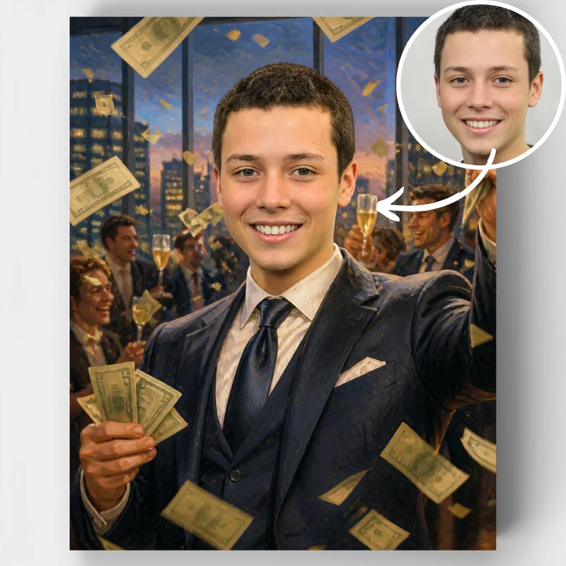 Wall Street Boss - Custom Paint by Numbers Kit