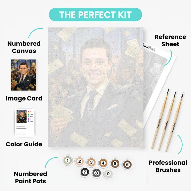 Wall Street Boss - Custom Paint by Numbers Kit