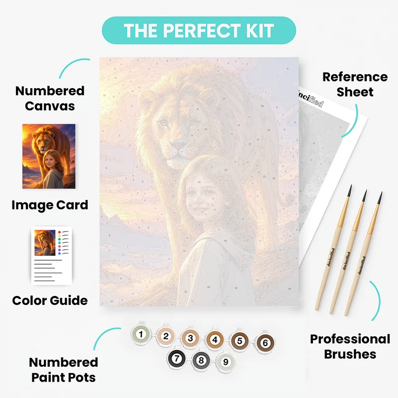 Lionheart Companion - Custom Paint by Numbers Kit