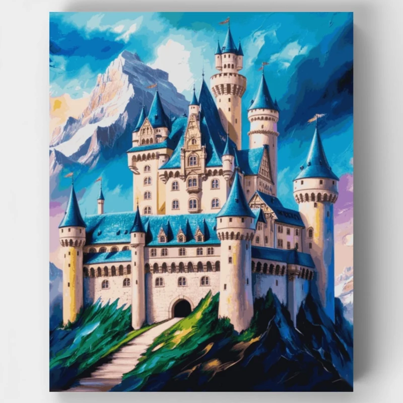 Neuschwanstein Castle - Paint by Numbers Kit