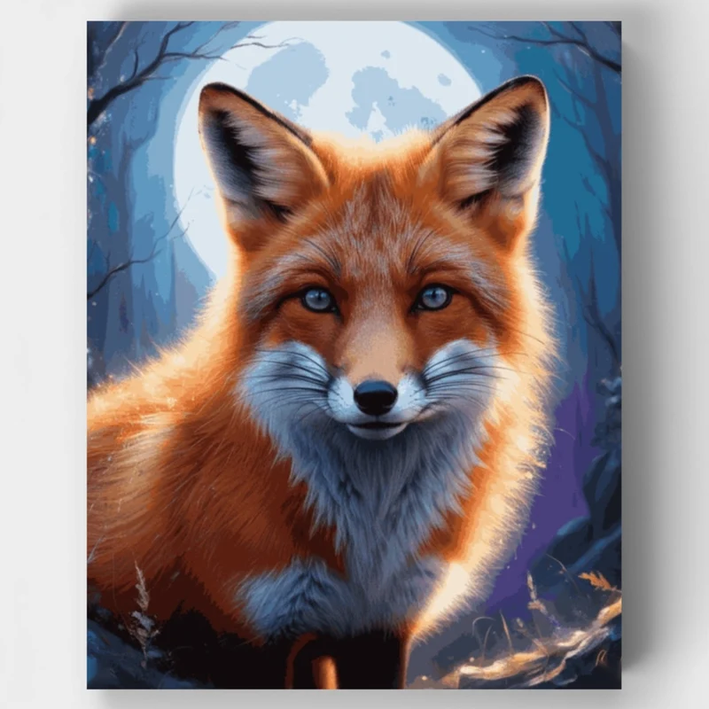 Vibrant Fox - Paint by Numbers Kit