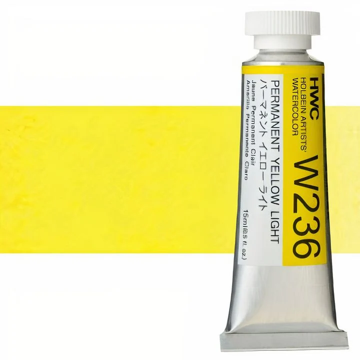 Profesionalne akvarelne barve Holbein Artists 15 ml | rumeni odtenki