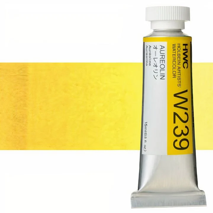 Profesionalne akvarelne barve Holbein Artists 15 ml | rumeni odtenki