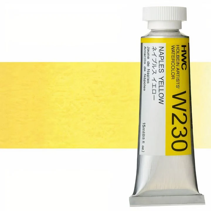 Profesionalne akvarelne barve Holbein Artists 15 ml | rumeni odtenki