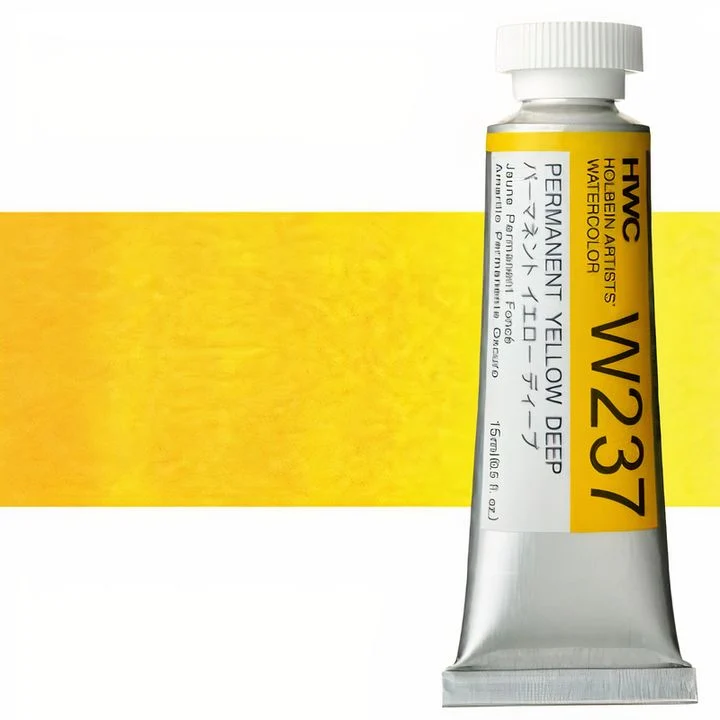 Profesionalne akvarelne barve Holbein Artists 15 ml | rumeni odtenki