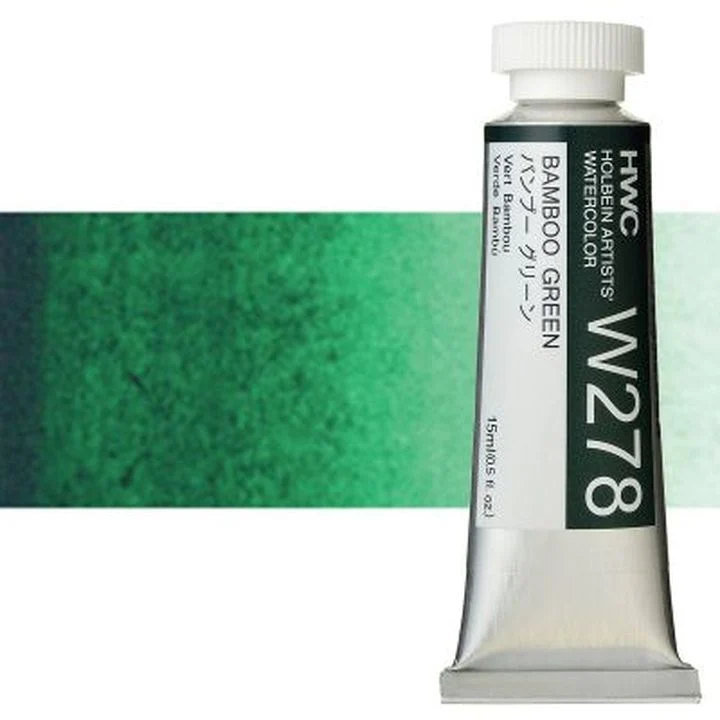 Profesionalne akvarelne barve Holbein Artists 15 ml | zeleni odtenki