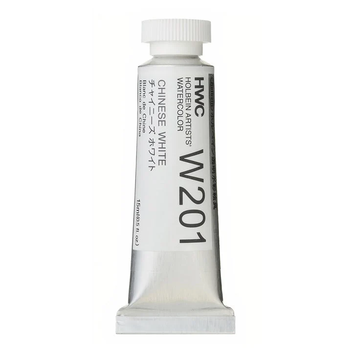 Profesionalne akvarelne barve Holbein Artists 15 ml | beli in črni odtenki