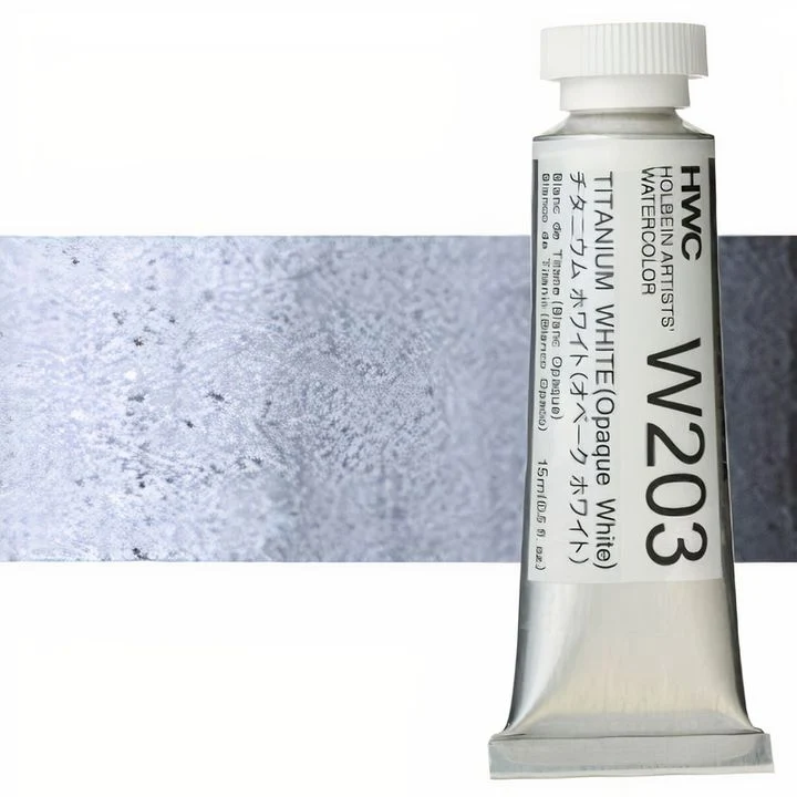 Profesionalne akvarelne barve Holbein Artists 15 ml | beli in črni odtenki